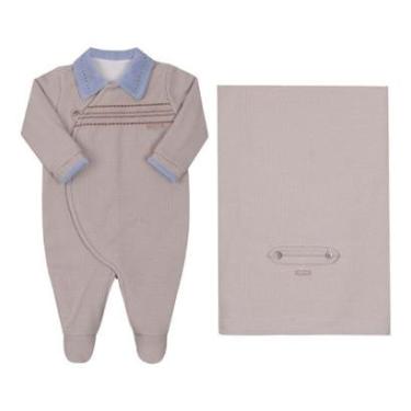 Imagem de Saída Maternidade Bebê Menino Inverno Soft Paraiso Ref 16124-Masculino