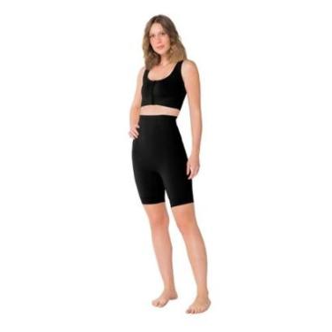 Imagem de Kit 2 Bermudas Lisa Trifil Cintura Alta Microfibra Cós Silicone Modela Barriga Média Compressão-Feminino