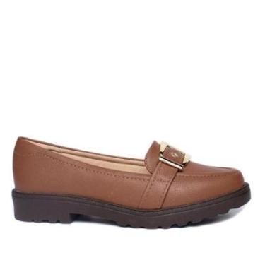 Imagem de Sapato Mocassim Feminino Modare Napa Floather com Fivela Avelã-Feminino