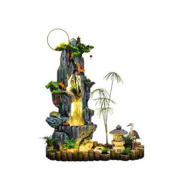 Imagem de Fonte de água de jardim ornamental independente, decoração de sala de estar, pátio, escritório, fonte, decoração de chão, jardim, paisagem, pátio