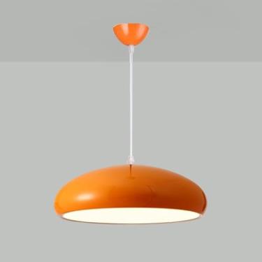Imagem de Luminária Pendente em Formato de Cúpula, Estilo Nórdico Moderno, Semi-Embutida, Lustre em Tons de Macaron, Ideal para Ilha de Cozinha, Sala de Jantar, Corredor e Sala de Estar | 35cm/13,8"