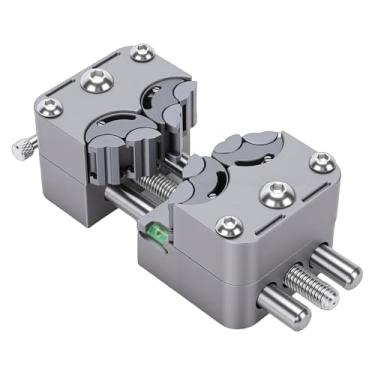 Imagem de Vroomoto Mini banco de aço inoxidável 304 com design de bigorna multi-mandíbula, base de silicone antiderrapante, fixação precisa para reparo de eletrônicos artesanais (mandril de aço inoxidável)