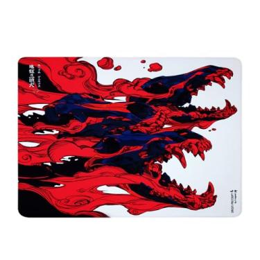 Imagem de Tapete de mouse para jogos X-Raypad Teru x Origin Pro, com controle de precisão, superfície lisa e sedosa, projetado para jogadores FPS (Enhanced Skeleton-Cerberus, 360 * 300 * 4 mm)