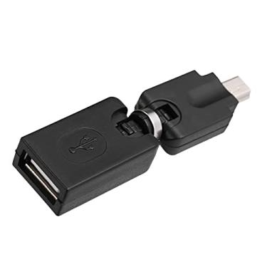 Imagem de Adaptador OTG para Uso em Veículos USB 2 0 Fêmea Conector Macho 5Pin Rotativo 360 e Dobrável 90 Pen Drive Leitor de Cartão