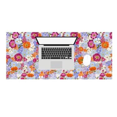 Imagem de Elyse Breanne Design, Tapete de mesa para computador, teclado, mouse, protetor de mesa, suporte de borracha antiderrapante, 39 x 89 cm, grande, primavera
