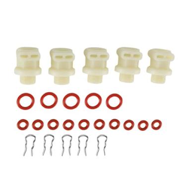 Imagem de TOPINCN Kit de Conector para Máquina de café, Plástico à Prova de Calor G1/8, Encaixe de Rosca Externa Com Anéis de Silicone para Peças de Reposição de Cafeteira