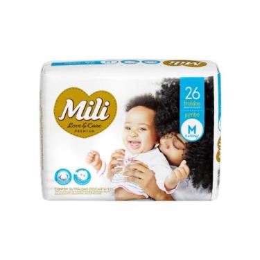 Imagem de Fralda Tamanho M Jumbo Love & Care C26  Mili