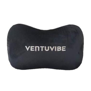 Imagem de VENTUVIBE Travesseiros de pescoço - encosto de cabeça para cadeira, pescoço e almofadas cervicais - espuma viscoelástica, preta