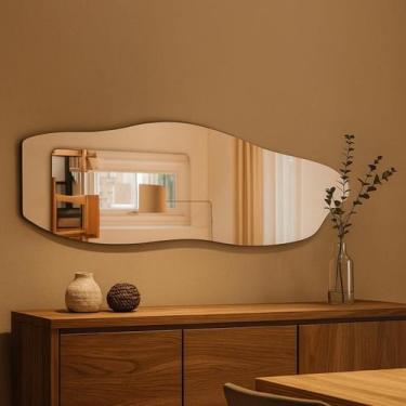 Imagem de Espelho Corpo Inteiro Lapidado Rocco 150x40 Parede Quarto - LOPAZZI