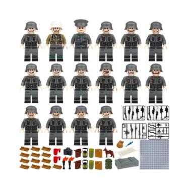 Imagem de Brinquedos De Blocos De Montar Em Forma De Bonecos Humanoides Miniatur