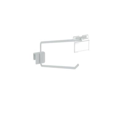 Imagem de Gancheira Simples Amapa Com Porta Etiqueta 30 Cm Branco