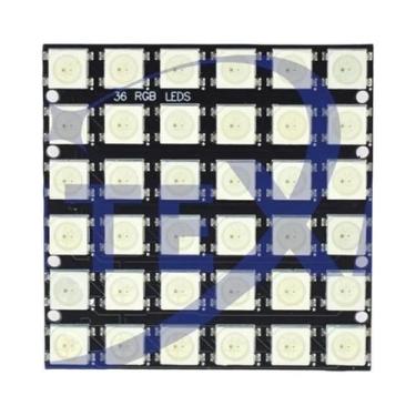 Imagem de Módulo De Matriz LED RGB WS2812 5050 4x4 8x8 16x16 Para Arduino, Lâmpa