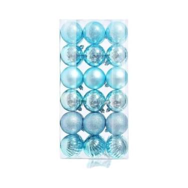 Imagem de Enfeites De Natal Em Forma De Bola De 4CM, Pendentes Para Árvore De Na