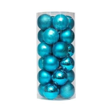 Imagem de Enfeites De Natal Em Forma De Bola De 4CM, Pendentes Para Árvore De Na