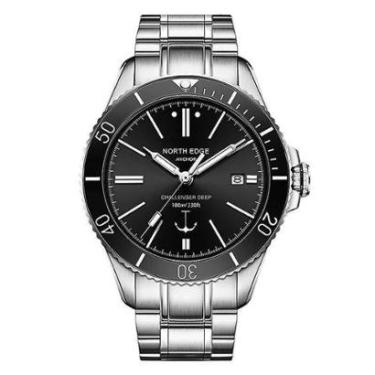 Imagem de Relogio North Edge Anchor Automático Vidro Safira Black-Unissex