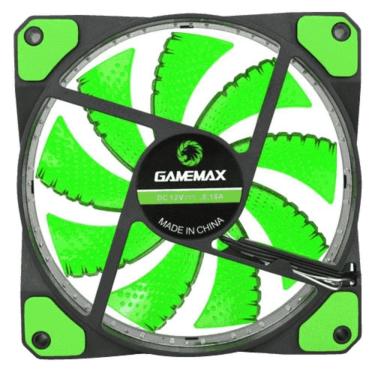 Imagem de Fan Gamemax Para Pc Gamer Gf12g 12cm Verde 32 Led