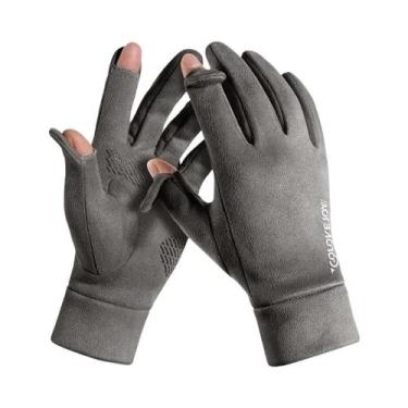 Imagem de Luvas De Ciclismo Térmicas Masculinas De Inverno Antiderrapantes Com T