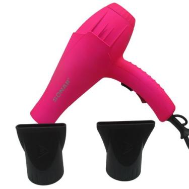 Imagem de Secador De Cabelos Profissional Alta Potencia Cor:Vermelho - com preto