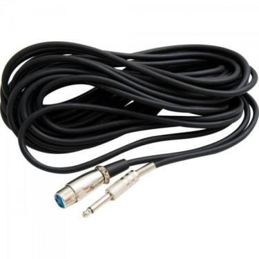 Imagem de Cabo Para Instrumento XLR(F) x P10 10M CBMC0002 Preto Storm