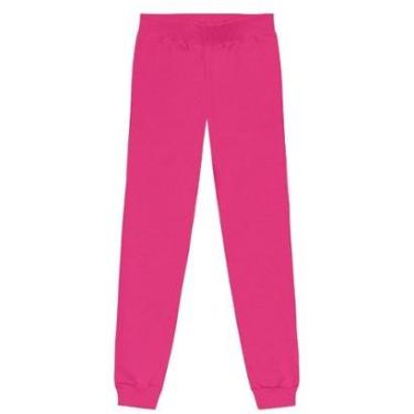 Imagem de Calça jogger infantil menina em moletom Brandili-Feminino