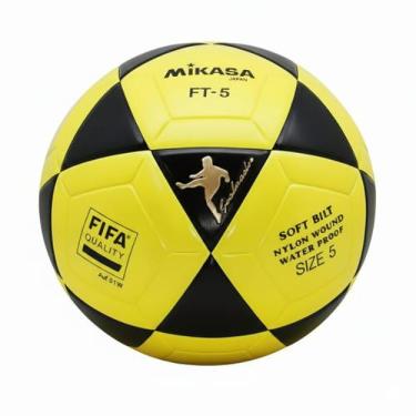 Imagem de Bola de futevôlei Mikasa Oficial FTV World League Amarelo e Preto