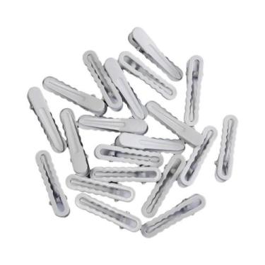 Imagem de Presilha De Cabelo Metálica Colorida E Moderna De 5cm Com Ondas Geomét