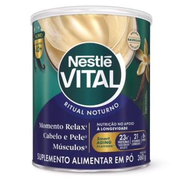 Imagem de Suplemento Alimentar em Pó Nestlé Vital Ritual Noturno Baunilha 360g