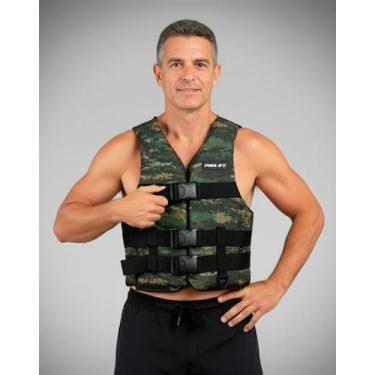 Imagem de Colete Flutuador Simetria - Prolife, Army, G (Até 90Kg)