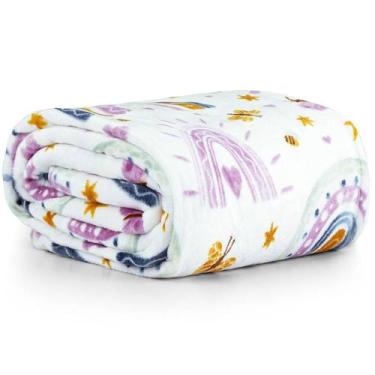 Imagem de Manta Solteiro Infantil Tuti Microfibra Flanel 1 Peça Arco-I - Bia Enx