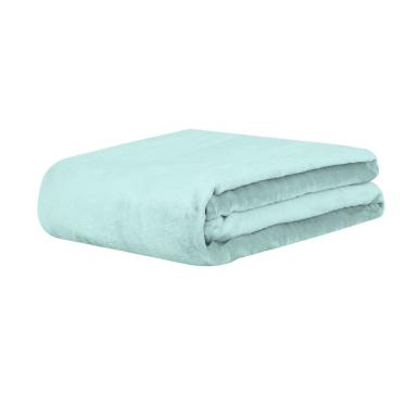Imagem de Cobertor Manta Super Soft 300g Casal 1,80mx2,20m Verde Menta Sonhare