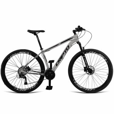 Imagem de Bicicleta Aro 29 Cripto 24 Marchas Freios Disco E Suspensão - Prata-preto - 19