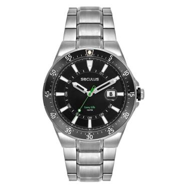 Imagem de Relógio Seculus Long Life 77347G0SVNA2 45mm Aço Inox-Masculino