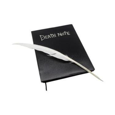 Imagem de Conjunto De Caderno De Couro Do Anime Death Note Com Caneta De Pluma, 