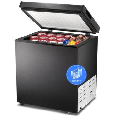 Imagem de Chest Freezer Kismile 50L com cesto removível de 1,8 pés cúbicos