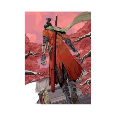 Imagem de Pôster De Jogo Sekiro Shadows Die Twice Em Lona Para Decoração De Sala