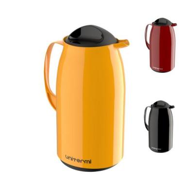Imagem de Garrafa termica cha cafe agua 1 litro unitermi, AMARELA