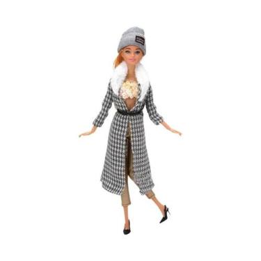 Imagem de Conjunto De Acessórios De Inverno Para Boneca De 30CM: Casaco, Vestido