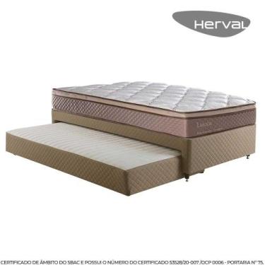 Imagem de Bicama de Solteiro com Cama Auxiliar Herval Lucca, Molas Ensacadas, 66