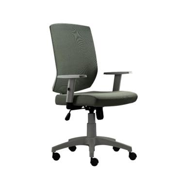 Imagem de Cadeira Giratória Roal New Opus Monocromática Verde Oliva 120kg com Braços Reguláveis e...