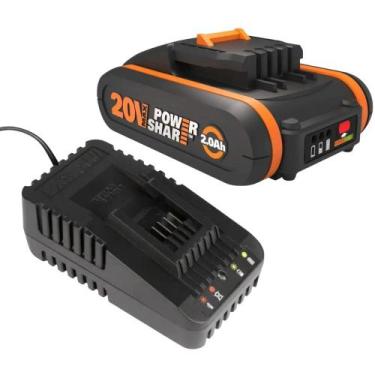 Imagem de Carregador de Bateria Powershare Bivolt 16-20V com Bateria 20V 2,0ah W