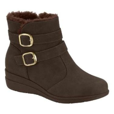Imagem de Bota Modare Ultraconforto Cano Curto Anabela Detalhe em Pelo 85206-Feminino