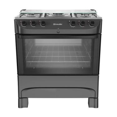 Imagem de Fogao 5bcs Mesa Inox Mfi5bb Mueller, Preto, Bivolt
