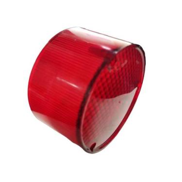 Imagem de Lente Lanterna Traseira Moto Yamaha Rx 125 Redonda Vermelha - FLYNN