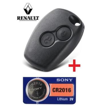 Imagem de Capa Chave Duster Logan Sandero Novo Clio - 2 Botões + Pilha CR2016 - 