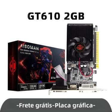 Imagem de Placa De Vídeo GT610 NVIDIA GeForce 1G/2G DDR3 PCIE X16 20 HD DVI VGA 
