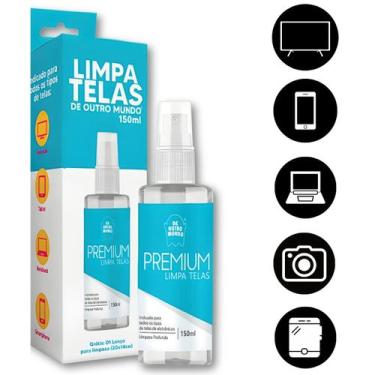 Imagem de Spray Limpa Tela +Pano Microfibra Celular TV Notebook Tablet - Villa B