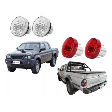 Imagem de Kit 4 Lanterna L200 Outdoor Savana Tr4 2004/cristal Vermelha - IAM