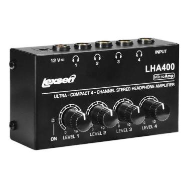 Imagem de Mini Amplificador Fone Lha-400 4 Canais Controle Individual - LEXSEN