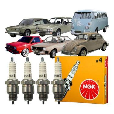 Imagem de 04 Velas Ignição Original Ngk Vw Gol Kombi Variant Fusca