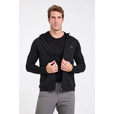 Imagem de Jaqueta Solo Thermal Grid Hood Masculina Preta-Masculino